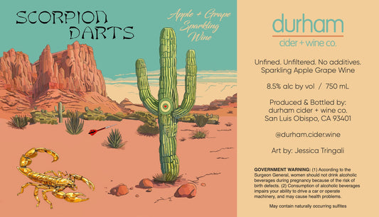 durham cider + wine co. - Scorpion Darts - zinfandel / apple